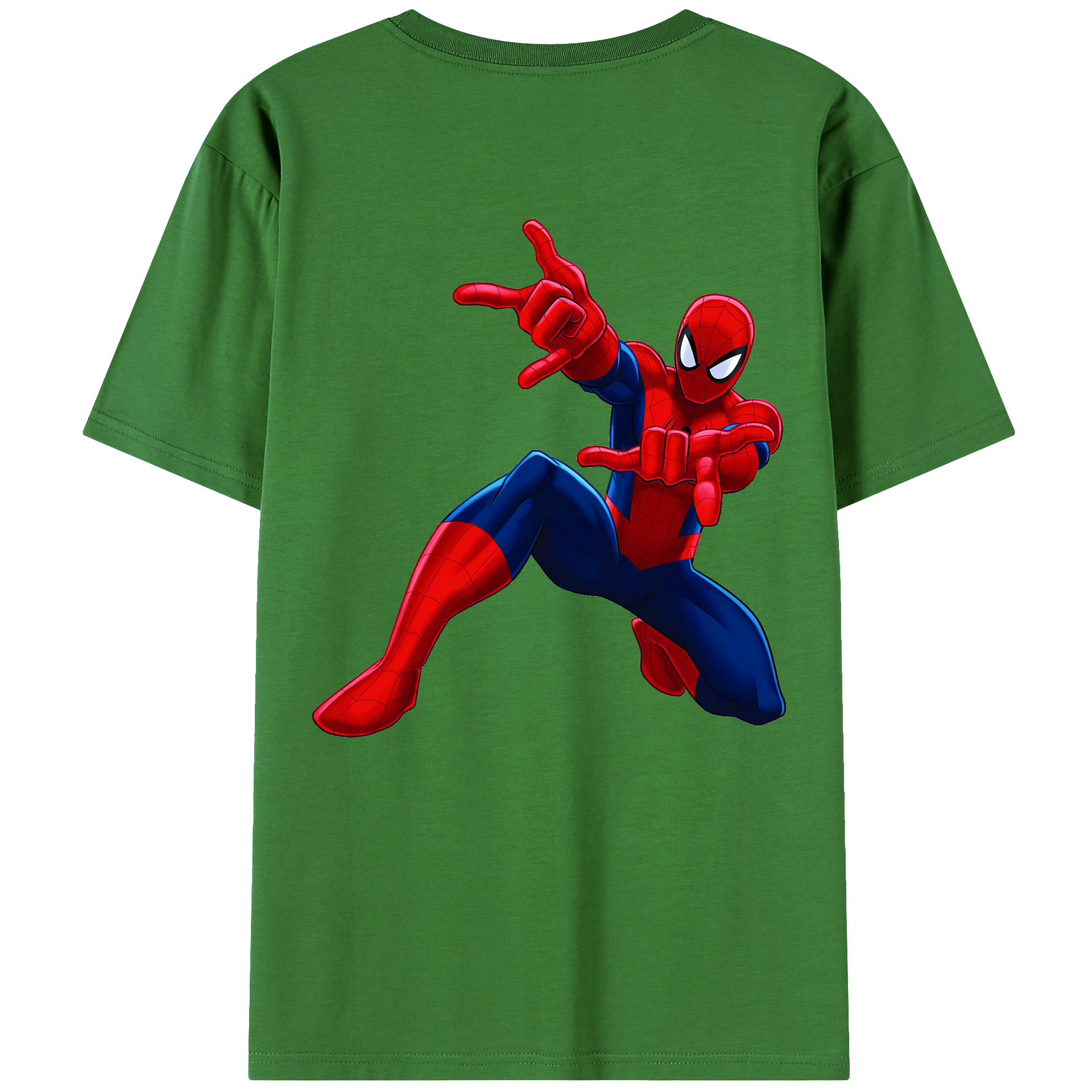 （画像用） Spider Man スパイダーマン レディース半袖Tシャツ(バックプリント)